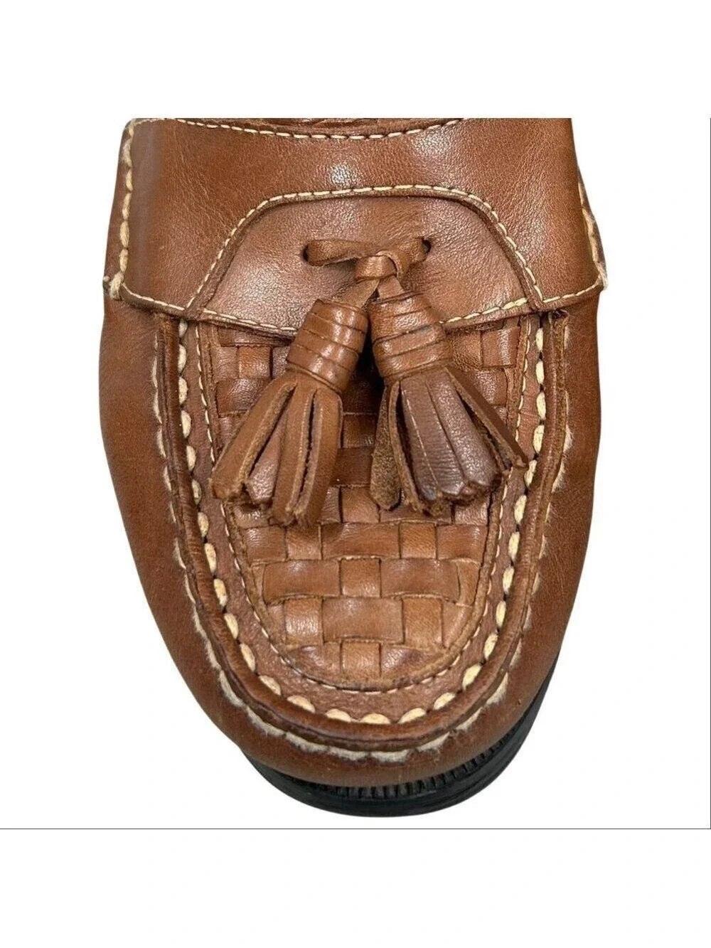 Duck Head Brand Co. Men's Brown Leather Kiltie Tassel Loafers Size 8